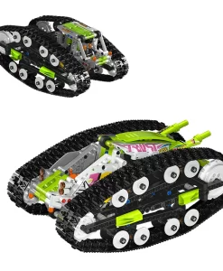 משחק הרכבה רכב זחל דו-צדדי ממונע עם שלט, 836 חלקים – דגם Mould King 13153