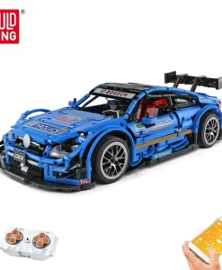 משחק הרכבה רכב מירוץ ממונע עם שלט, 1,989 חלקים – דגם Mould King 13073