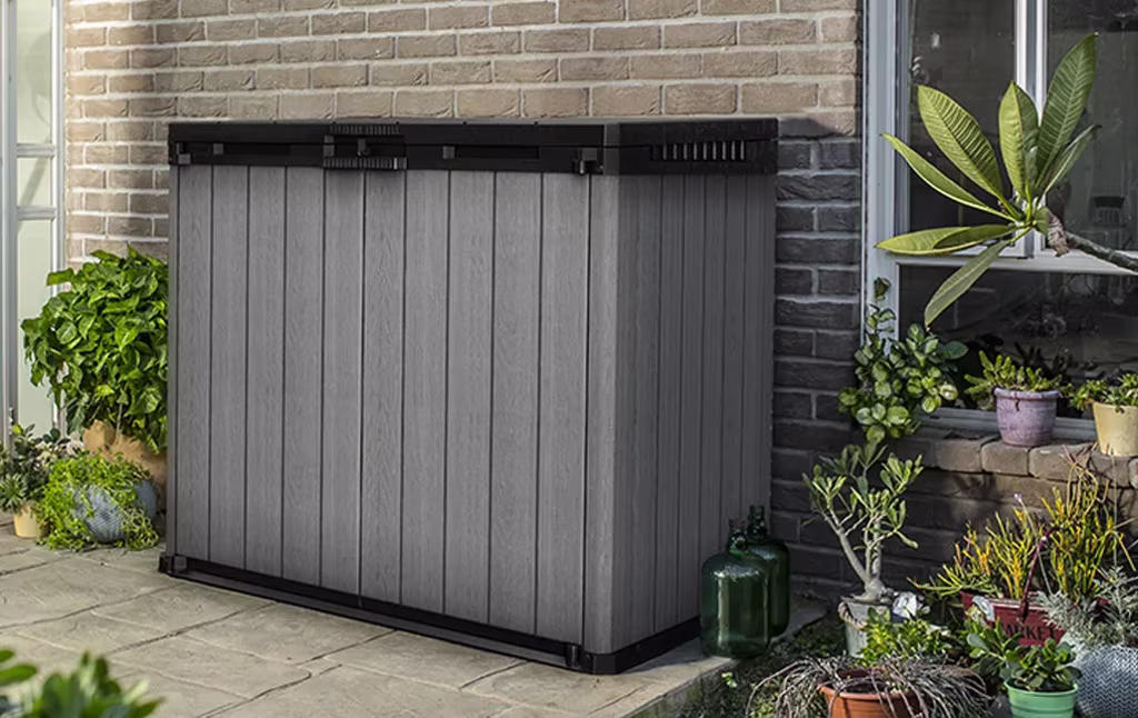 ⁦מחסן גינה דארווין Store-It-Out - אפור⁩ – תמונה ⁦4⁩