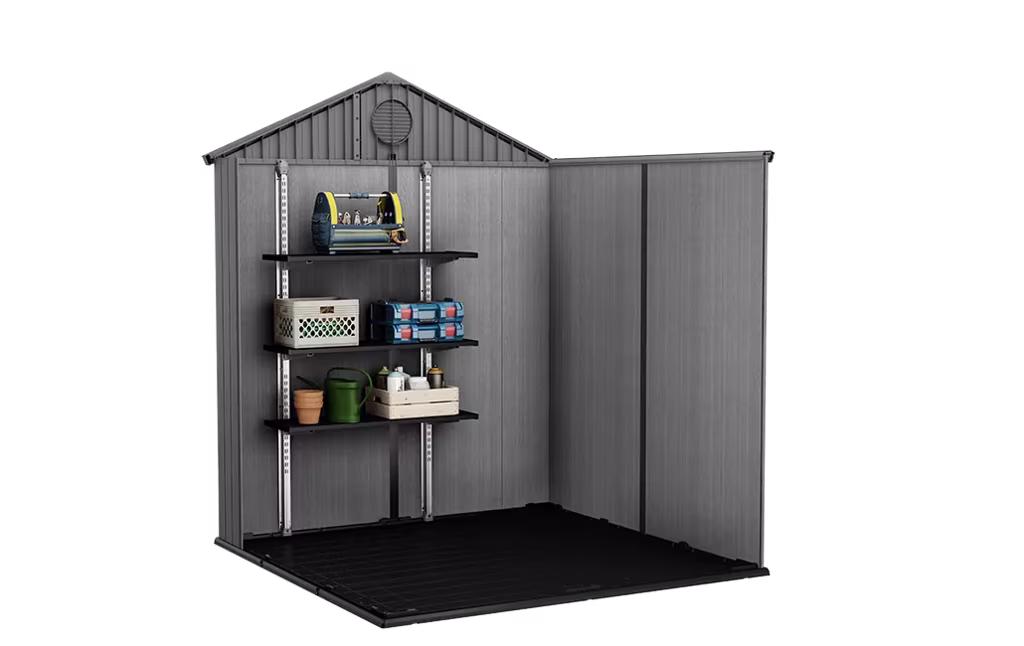 ⁦מחסן גינה דארווין 6x6 - אפור⁩ – תמונה ⁦2⁩