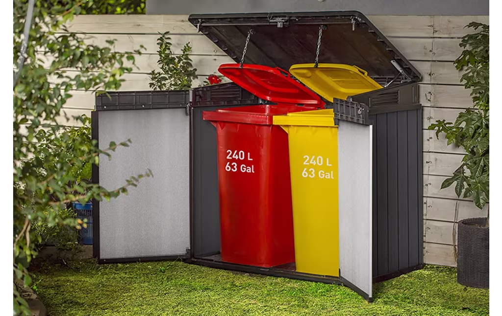 ⁦מחסן גינה עלית - אפור⁩ – תמונה ⁦3⁩