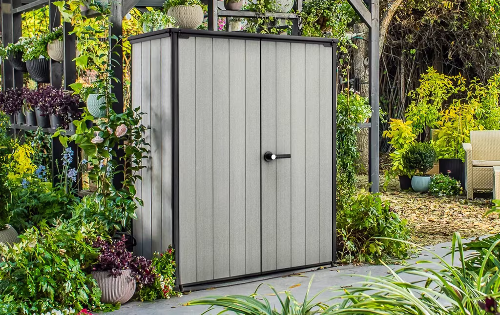 ⁦מחסן גינה היי סטור פלוס - אפור⁩ – תמונה ⁦3⁩