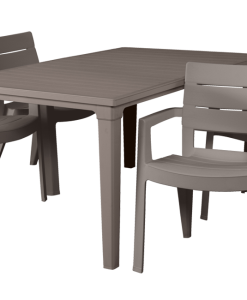 פינת אוכל איביזה- שולחן ו 4 כיסאות - קפוצ'ינו