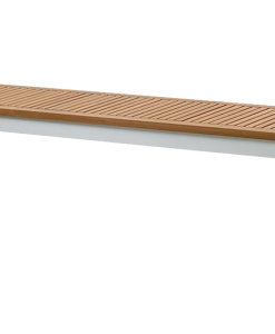 ספסל אלומיניום רוז בשילוב עץ -