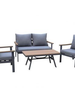 סט ישיבה דגם מדיסון דו אפור