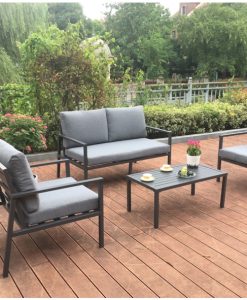 סט ישיבה דו מושבי דגם אושן אפור