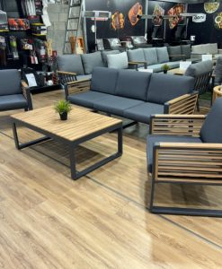 סט ישיבה תלת מושבי דגם אורלנדו אפור