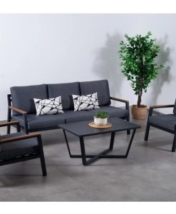 סט ישיבה לגינה דגם בליז תלת אפור