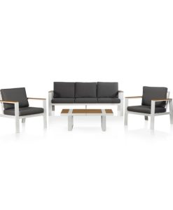 סט ישיבה תלת דגם מישלן לבן