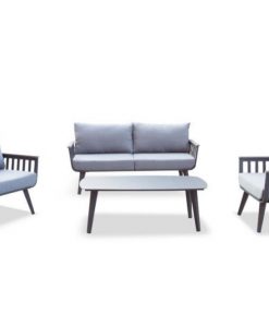 סט ישיבה דגם אורגון דו מושבי אפור