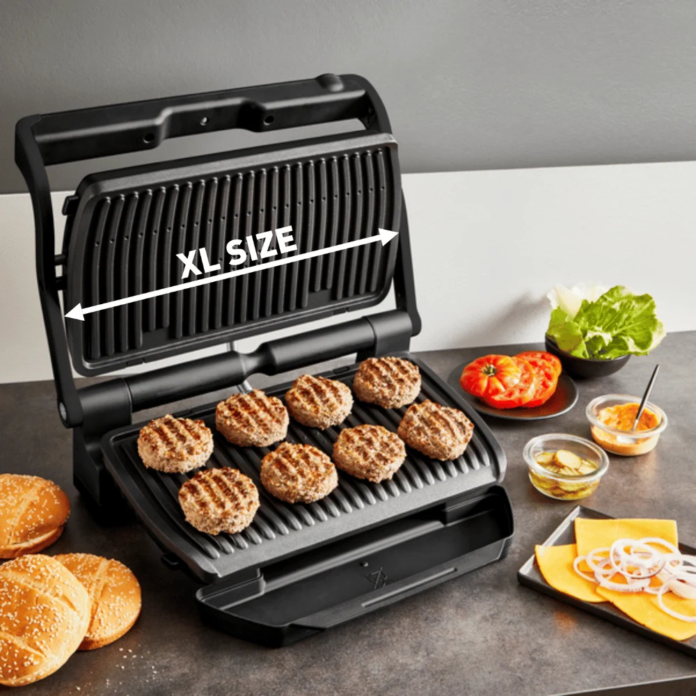 טוסטר גריל לחיצה 2000 וואט Tefal OptiGrill GC7278G1 – תמונה 3