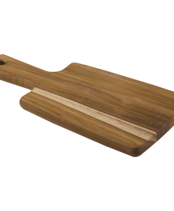 קרש חיתוך 30×15 מעץ טיק עם ידית