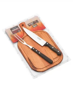 סט פוליווד אספרסו 3 חלקים – סכין, מזלג וקרש חיתוך