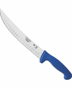 סכין מעוקלת ידית כחולה CHURRASCO