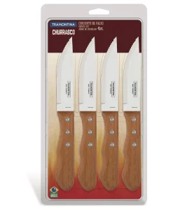 סט 4 סכיני ג'מבו עץ